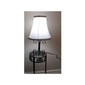 Intertek 16" Black Metal Desk Lamp Including Lamp Shade